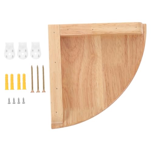 ABOOFAN Wand Eckregal aus Eichenholz Schwebendes Regal für Wohnräume Wasserdichtes und Umweltfreundliches Design für Küche Schlafzimmer Büro von ABOOFAN