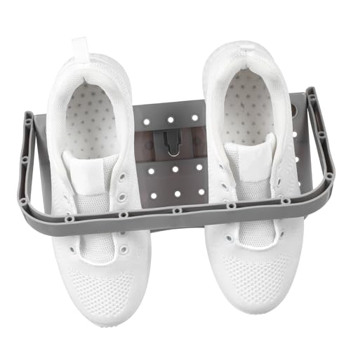ABOOFAN Wandmontierter Schuhregal mit Saugnapf Platzsparender Schuhhalter aus PP für Sneakers Stiefel und Einfache Installation Faltbares Design für Kleine Räume von ABOOFAN