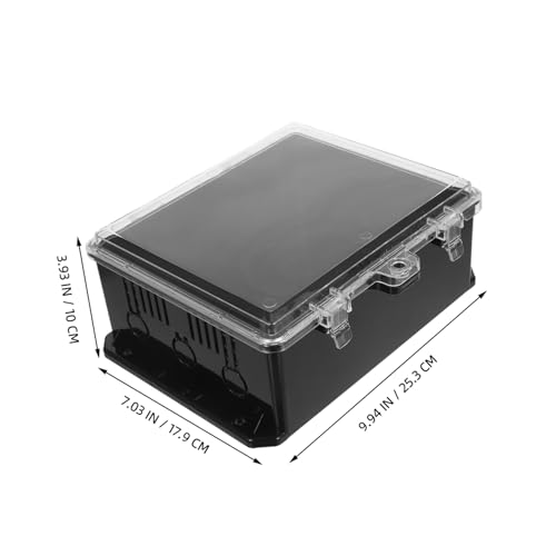 ABOOFAN Wasserdichte Außen Steckdosenbox mit Transparentem Deckel Uv Beständig Großer Anschlusskasten für Garten Terrasse Industrie Vielseitig Einsetzbar Robuste Elektrikgehäuse von ABOOFAN