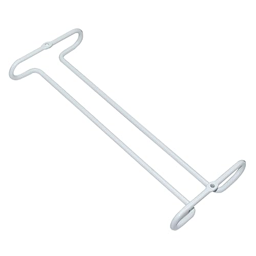 ABOOFAN Weinregal Hängend Weiß Einreihig Robuster und Weinglashalter für Küche Bar Theke Platzsparend Einfache Montage und Ordnung für Zuhause von ABOOFAN