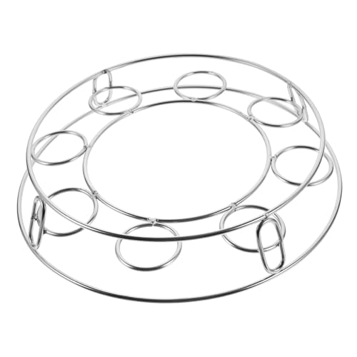 ABOOFAN Wok Halter Multifunktionales Küchengerät aus Erhöhter Pfannen Rack für Sicheres Dämpfen und Gleichmäßiges Kochen für Wok und Dampftöpfe von ABOOFAN
