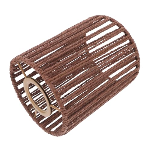 ABOOFAN Zylinder Lampenschirm Woven Cover Ersatz für Tisch und Pendelleuchten Kaffeefarbe ABOOFAN Zylinder Lampenschirm Woven Cover Ersatz für Tisch und Pendelleuchten Kaffeefarbe von ABOOFAN