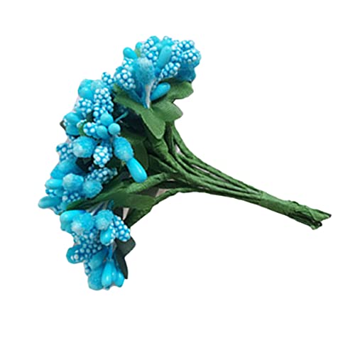 ABOOFAN falsche Beeren hochzeitsdeko kunstobst blumendeko hochzeitsdeco Neonlicht gefälschter Weihnachtsbaum Pip künstliche Blumen Simulation Beeren künstliche Kirschen zur Dekoration Blue von ABOOFAN