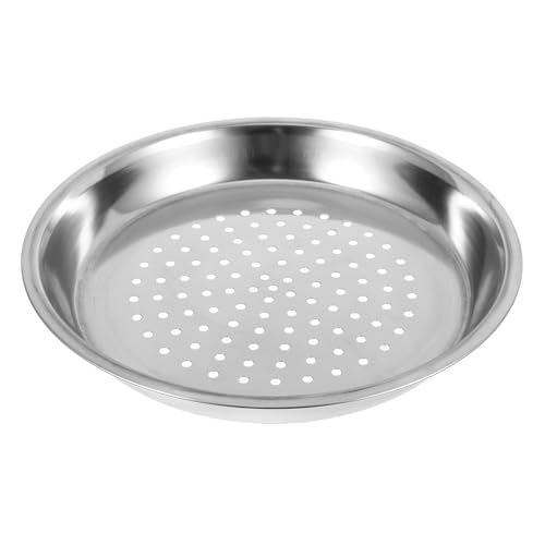 Edelstahl Dampfgarer Einsatz Robuste Und Vertiefte Dampfplatte Für Gemüse Dumplings Und Meeresfrüchte Multifunktionaler Dampfkorb Für Kochtöpfe Und Woks Platzsparend Und Nährstofferhaltend von ABOOFAN