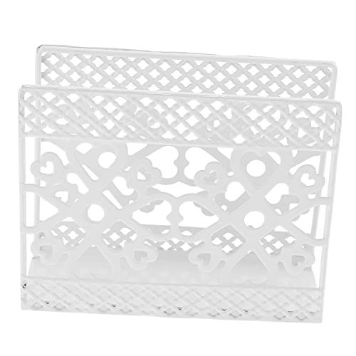 Serviettenhalter Aus Eisen Tisch Serviettenständer Cocktailservietten Aus Papier Metall Servietten Halter Papiertuchspender Vintage Serviettenhalter Weiß Haushalt Papiertücher von ABOOFAN