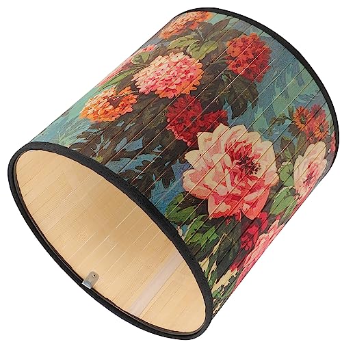 ABOOFAN Floral Vintage Lampenschirm Retro Deckenlampe Abdeckung Weiß Wicker Dekorative Hängen Licht Schatten von ABOOFAN