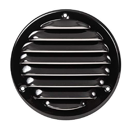 100mm Schwarz Lüftungsgitter mit Insektenschutz - Rund Metall Abluftgitter - Abluft Zuluft Gitter 100mm Schwarz Lüftungsgitter mit Insektenschutz - Rund Metall Abluftgitter - Abluft Zuluft Gitter von ABOUT VENT