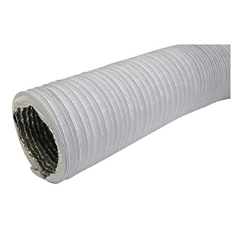 Ø 200mm - 3m Aluminium/PVC Lüftungsschlauch - Weiß Flexschlauch - Abluftschlauch für Trockner, Klimaanlage, Abzugshaube - Flexrohr, Alurohr, Schlauch von ABOUT VENT