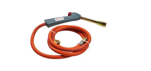 Gasbrenner - Butanbrenner - Lötlampe mit Piezozündung - Schweißbrenner - Flammenbrenner - Standard-Klempnerbrenner Gasdurchfluss (g/h): 312 Leistung (in kW): 4,3 von ABRATOOLS