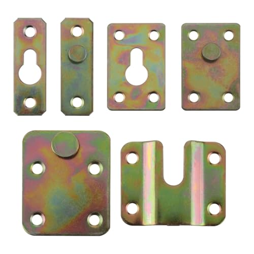 1 Sets Eisen Holz Bett Armaturen Anschlüsse Bett Klammern Möbel Schiene Hardware Zubehör(Small) von ABSDWIF