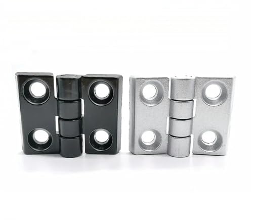 1 Stück 2020 3030 4040 Aluminiumprofil-Zubehör, Zinklegierungsscharnier for 2020 3030 4040 Aluminiumprofil-Extrusion(2020 black) von ABSDWIF