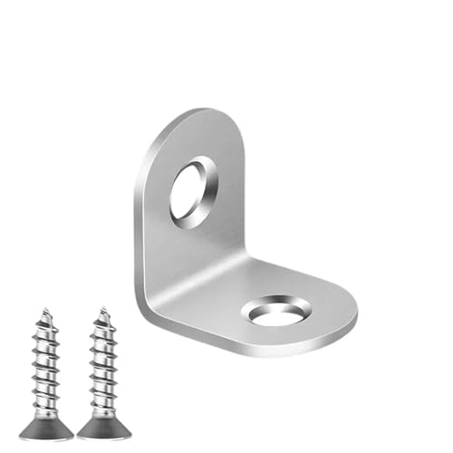 1PCS Edelstahl L Rechtwinklig Stecker Klammern Möbel Unterstützung Rahmen Befestigungen(10PCS-16x40mm) von ABSDWIF