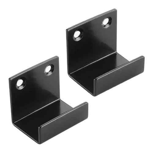 2 stücke U form Schnalle Ecke Hängen Code Fliesen Display Wand Befestigung Clip Unterstützung Haken Accessoriesies(Black-2pcs) von ABSDWIF