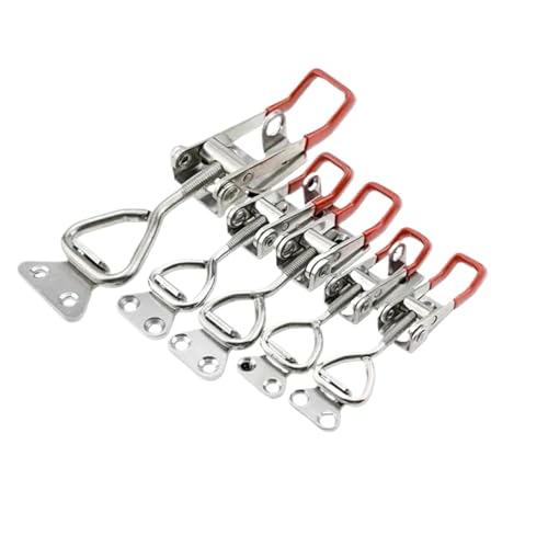 2Pcs Einstellbare Toggle Latch Fangen Verschluss Quick Release Clamp Push Pull Toggle Clamp Werkzeuge(Style F) von ABSDWIF