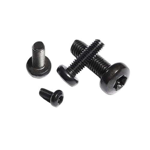 304 Edelstahl GB2672 Sechslappige Torx-Flachkopfschraube M2 M2.5 M3 M4 M5 M6 Rundkopfschrauben Befestigungselemente 10 Stück(25mm,10pcs M6) von ABSDWIF