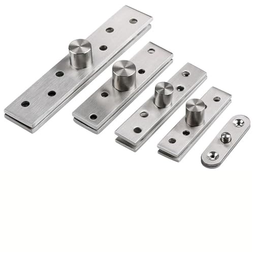 4 Stück Edelstahl Scharniere 360° drehbar Verdeckter verstellbarer Drehpunkt for Türschrank Kleiderschrank(56x15.5x2mm) von ABSDWIF