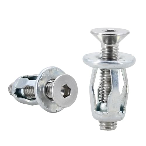 Blütenblatt Form Niet Mutter Schraube Bolzen Kit Expansion Metall Rivetnut M4 M5 M6 M8(Flat Head (Silver),M8x21(50Pcs)) von ABSDWIF