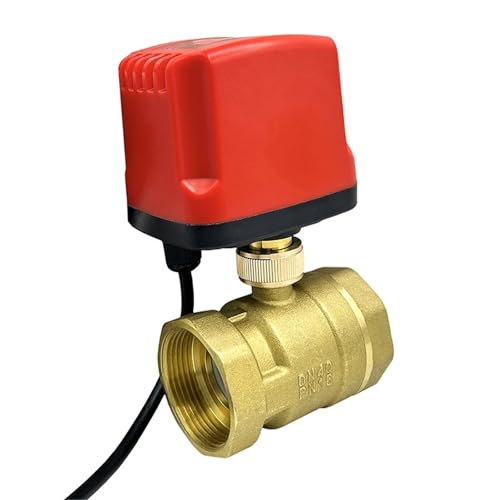 DN15 DN20 DN25 DN40 IP65 wasserdichter motorisierter Kugelhahn 3-Draht- oder 2-Draht-Metallmotor Messing Elektro-Kugelhahn 1 Stück (DN40,220V_CR04) von ABSDWIF