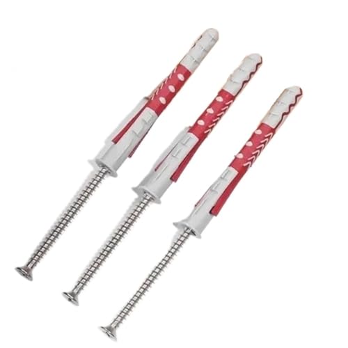 Nylon-Expansionsrohr-Bolzenanker, selbstschneidende Schraube aus Edelstahl for Eisenplatte, Alimunum-Legierung, Betonanker, Dübel, Schrauben(3 Sets) von ABSDWIF