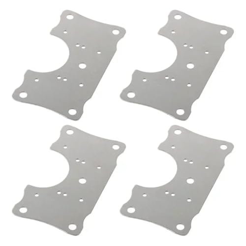 Scharnier-Reparaturplatte aus Edelstahl, Möbel-Flachbefestigungshalterung, Hardware-Zubehör(V3 pcs) von ABSDWIF