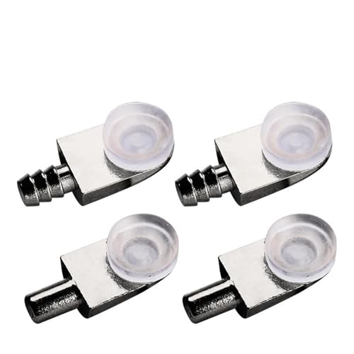 Stützhalterhalterung mit Saugnapf, Regalstützstift for Glas- und Holzregale, 16/24 Stück(TypeB-24pcs) von ABSDWIF