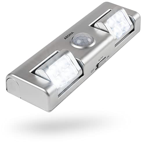 greate. LED Lichtleiste mit Bewegungsmelder batteriebetrieben - LED Schrankbeleuchtung mit Bewegungsmelder & einstellbarer Lichtstrahlung für Schrank, Treppe uvm - Schrankbeleuchtung Batterie von greate.