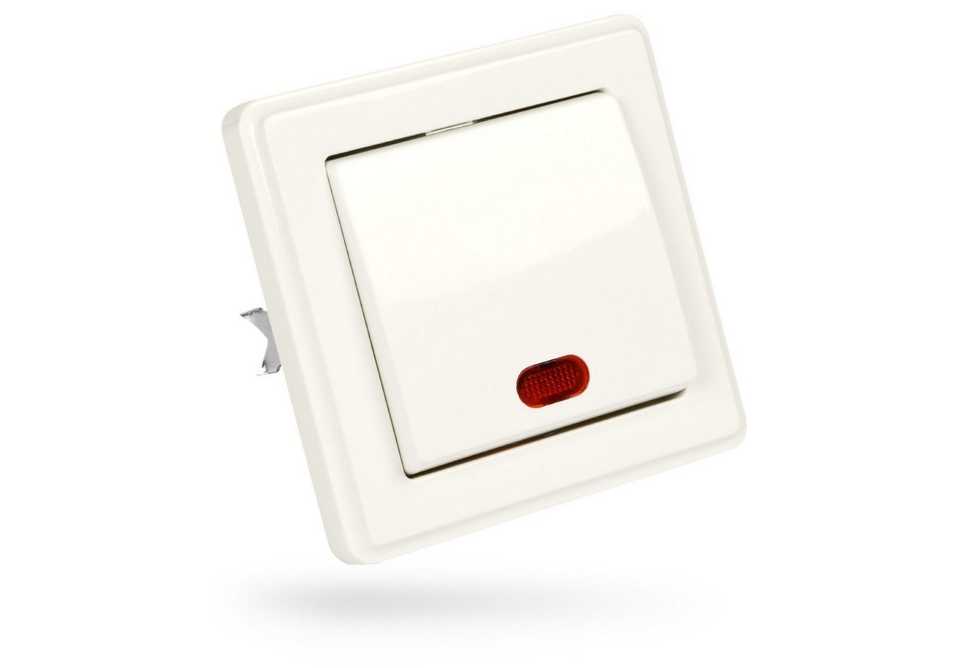 greate. Lichtschalter Unterputz Wechselschalter mit Kontrollleuchte - Unterputzschalter (1-St) von ABSINA