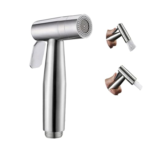 Bidet Edelstahl Handbrause,Toilettensprühgerät mit Dual-Modus (Jet/Stream), Baby-Stoffwindelsprühgerät, für die persönliche Hygiene und Töpfchen-WC-Sprühgerät von ABSOK