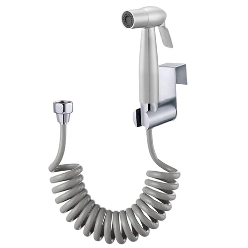Bidet Handbrause Set, Toilette Bad Bidet für Bid et Armaturen WC mit 59in langem flexiblem Teleskop Brauseschlauch und Halterung, Edelstahl Duschkopf Windel Dusche Tierbad Wasserspar Wand waschen Bidet Handbrause Set, Toilette Bad Bidet für Bid et Armaturen WC mit 59in langem flexiblem Teleskop Brauseschlauch und Halterung, Edelstahl Duschkopf Windel Dusche Tierbad Wasserspar Wand waschen von ABSOK