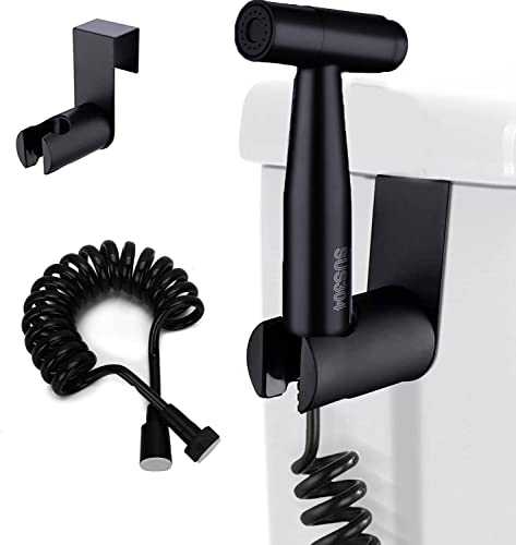 Bidet Handbrause Set Edelstahl Handheld Bidet Sprayer für Toilette Schwarz Handbrause mit 3,1m Schlauch Bidet Handbrause Set Edelstahl Handheld Bidet Sprayer für Toilette Schwarz Handbrause mit 3,1m Schlauch von ABSOK