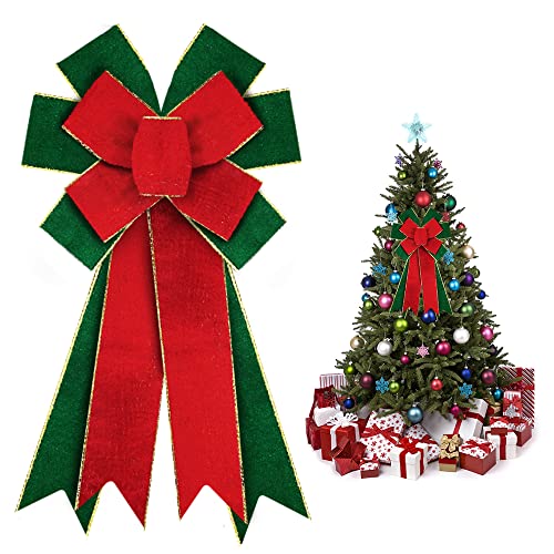 Große Weihnachtsschleifen für Kranz, rotgrüne SamtKranzschleifen, grüne Schleifen für Haustür, Winter Neujahr, einfarbige JuteOrnament, Baumspitze, Schleifen für Weihnachten, Innen und Große Weihnachtsschleifen für Kranz, rotgrüne SamtKranzschleifen, grüne Schleifen für Haustür, Winter Neujahr, einfarbige JuteOrnament, Baumspitze, Schleifen für Weihnachten, Innen und von ABTOLS