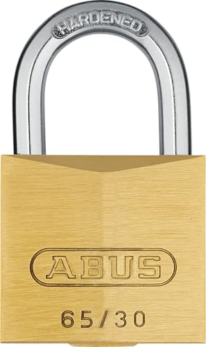 ABUS Vorhängeschloss Messing 65/30 - Schlosskörper aus massivem Messing - gehärteter Stahlbügel - ABUS-Sicherheitslevel 4 ABUS Vorhängeschloss Messing 65/30 - Schlosskörper aus massivem Messing - gehärteter Stahlbügel - ABUS-Sicherheitslevel 4 von ABUS