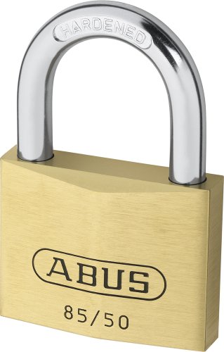 ABUS Vorhängeschloss Messing 85/50 gl.-2745 - gleichschließend - für Kellertüren, Schuppen u. v. m. - wetterfest - gehärteter Stahlbügel - ABUS-Sicherheitslevel 7 ABUS Vorhängeschloss Messing 85/50 gl.-2745 - gleichschließend - für Kellertüren, Schuppen u. v. m. - wetterfest - gehärteter Stahlbügel - ABUS-Sicherheitslevel 7 von ABUS