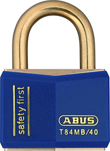 Abus - T84MB/40 40mm Blue Safety First Rostfreie Vorhängeschloss - ABUT8440BLU von ABUS