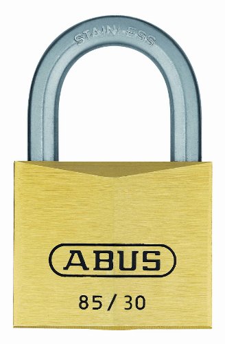 ABUS Vorhängeschloss Messing 85IB/30 gl.-0409 - wetterfest - für See- und Hafengebiete - Messing-Schlosskörper - rostfreier Edelstahlbügel - ABUS-Sicherheitslevel 5 ABUS Vorhängeschloss Messing 85IB/30 gl.-0409 - wetterfest - für See- und Hafengebiete - Messing-Schlosskörper - rostfreier Edelstahlbügel - ABUS-Sicherheitslevel 5 von ABUS