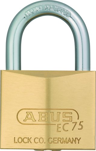 ABUS 26404 Washi Messing Vorhängeschloss mit 7341 – wendbar – gleichschließend von ABUS