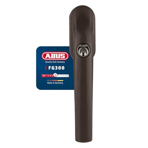 Abus FG300 abschließbarer Fenstergriff braun Schließung AL0089 gleichschließend von ABUS