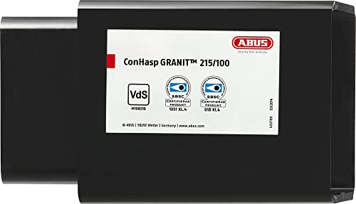 ABUS Überfalle Conhasp Granit 215/100 - Vorrichtung für Vorhängeschlösser - für Container, LKWs, Scheunen, Lagerhallen u. v. m. - wetterfest - ABUS-Sicherheitslevel 10 ABUS Überfalle Conhasp Granit 215/100 - Vorrichtung für Vorhängeschlösser - für Container, LKWs, Scheunen, Lagerhallen u. v. m. - wetterfest - ABUS-Sicherheitslevel 10 von ABUS