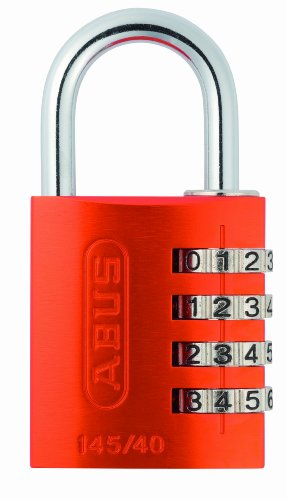 ABUS Zahlenschloss 145/40 Orange - Kofferschloss, Spindschloss u. v. m. - Aluminium-Vorhängeschloss - individuell einstellbarer Zahlencode - ABUS-Sicherheitslevel 4 von ABUS