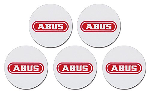 ABUS AZ5502 tarjeta de acceso Proximity chip sticker - Tarjetas de acceso (25 mm, 0,5 mm, Proximity chip sticker, Rojo, Blanco, 5 pieza(s)) von ABUS