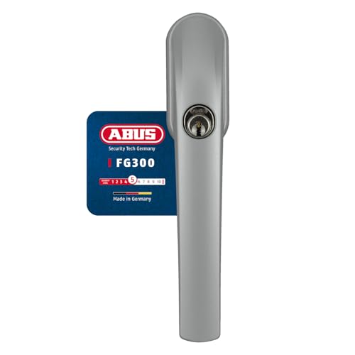 ABUS Abschließbarer Fenstergriff FG300 AL0089 - Fensterknauf mit Druckzylinder, gleichschließend - ABUS-Sicherheitslevel 5 - 89980 - Edelstahl von ABUS