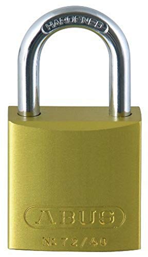 ABUS Aluminium-Vorhangschloss 72/40, gelb, 43603 von ABUS