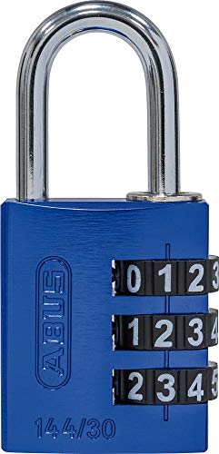 ABUS Zahlenschloss mit großen Zahlen, Blau, 30 mm von ABUS