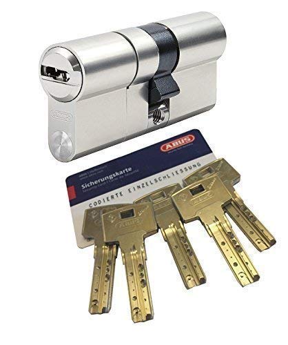 ABUS Bravus.3000 MX Doppelzylinder mit Sicherungskarte und 5 Schlüssel, Länge (a/b) 30/50mm (c=80mm), modulare Bauweise MX erhöhter Bohr.- Zieh- u. Abreißschutz, mit Not-u. Gefahrenfunktion von ABUS