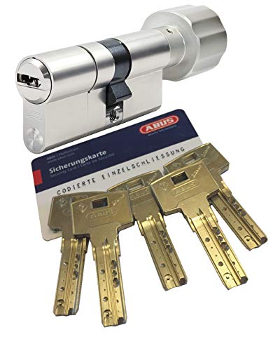 ABUS Bravus.3000 MX Knaufzylinder mit Sicherungskarte und 5 Schlüssel, Länge (a/b) 30/K35mm (c=65mm) K=Knaufseite, modulare Bauweise MX erhöhter Bohr/Zieh- u. Abreißschutz von ABUS