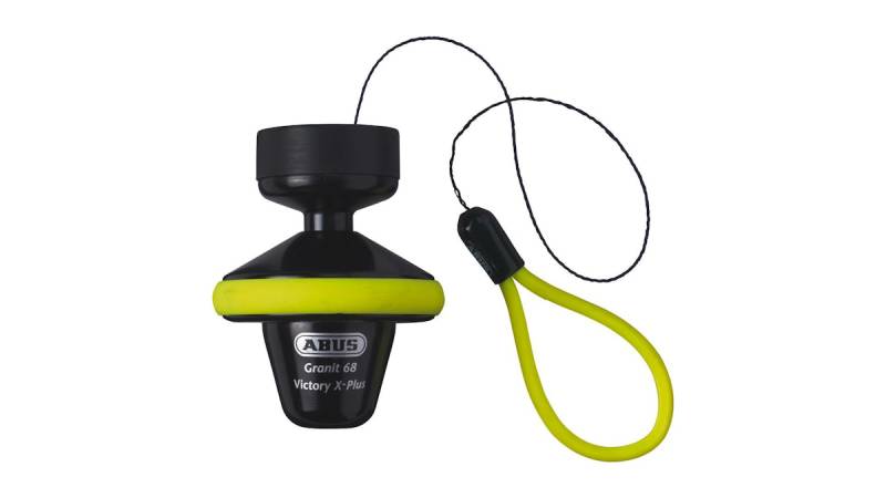 ABUS Bremsscheibenschloss GRANIT™ Victory XPlus™ 68 (Sonderanfertigung, XPlus™ Code erforderlich) Mit Roll-Up von ABUS OneKey™