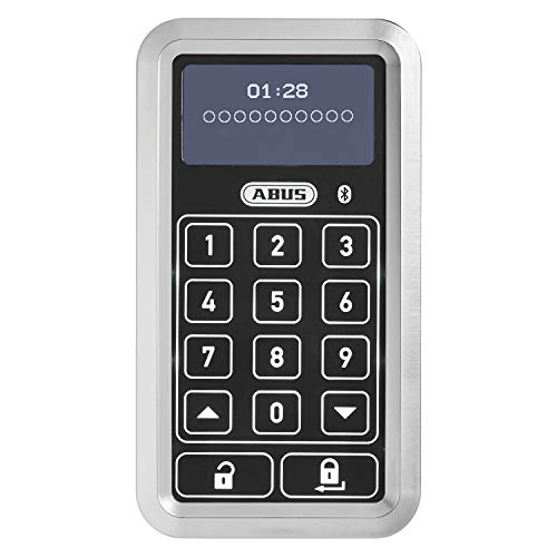 ABUS HomeTec Pro Bluetooth-Tastatur CFT3100 - Code-Tastatur Zum Ã–ffnen Der Haustür - Für Den HomeTec Pro Bluetooth-Türschlossantrieb CFA3100 - Silber von ABUS