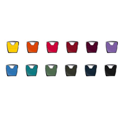 ABUS Design-Clip für XP20S Schlüssel - Farbkappe zum selber wechseln - 12 verschiedene Farben - saphirblau (5er Set) von ABUS