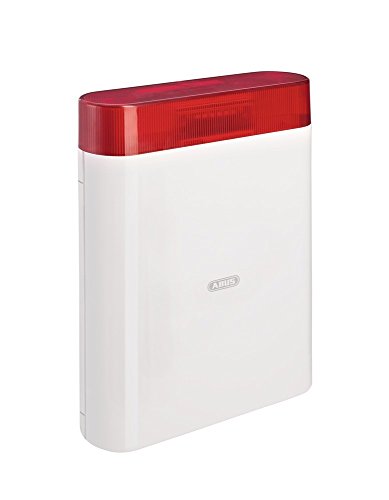 ABUS AZSG10001 Draht-Außensirene – 110 dB Alarmsignal mit rotem Blitzlicht für Alarmanlagen – wetterfestes Gehäuse mit Sabotageschutz, 12 V, für außen, optisch-akustischer Signalgeber von ABUS