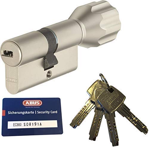 ABUS EC660 ECK660 Profil-Knaufzylinder Länge (a/b) Z30/K45mm (c=75mm) mit 4 Schlüssel, mit Sicherungskarte von ABUS